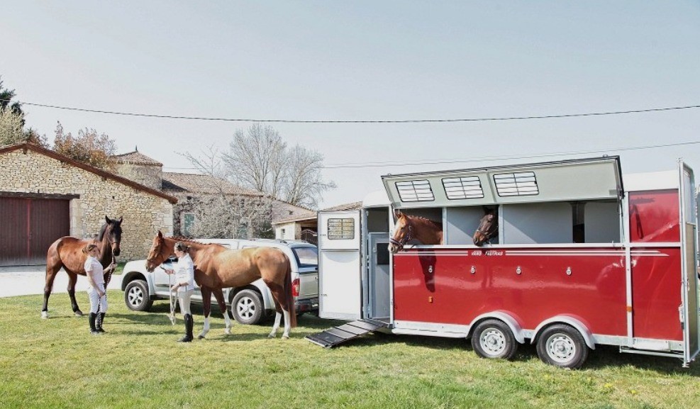 Transport von Pferdeanhängern