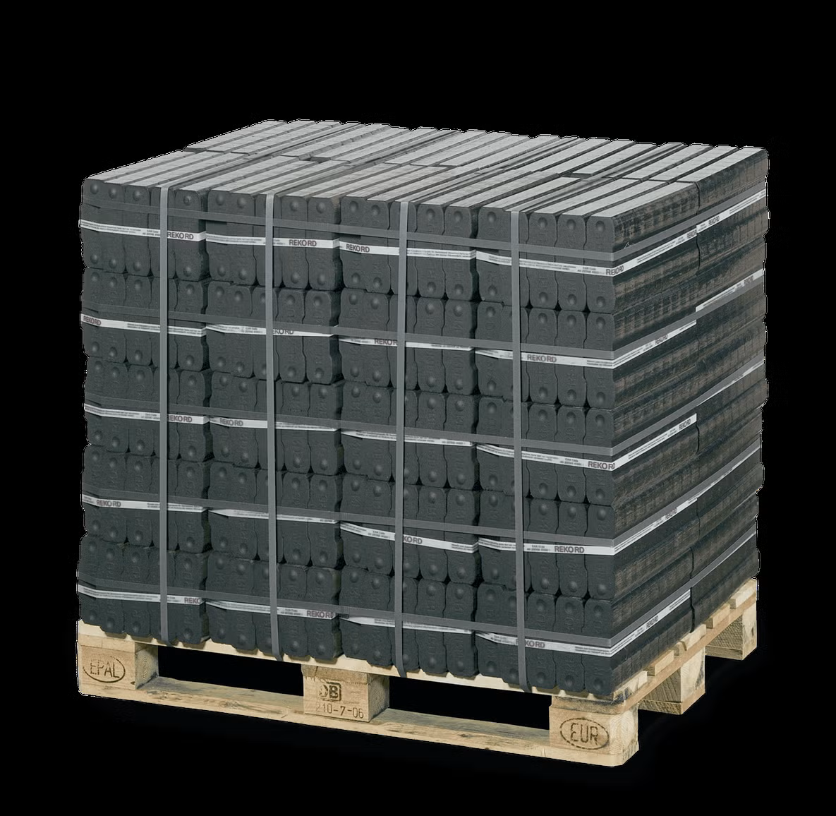 rekord braunkohlebriketts 25kg x 40 gebinde 1000kg palette rekord braunkohlebriketts 25kg x 40 gebinde 1000kg palette